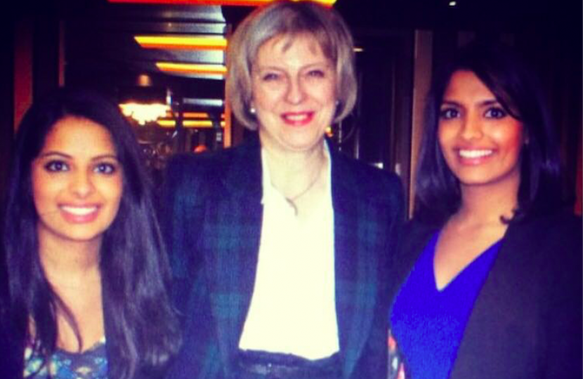 Theresa May speaking at 2015 GE fundraiser for Resham